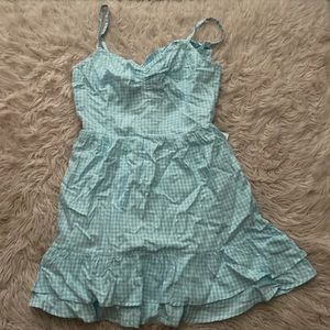 hollister blue gingham dress originally $39.95